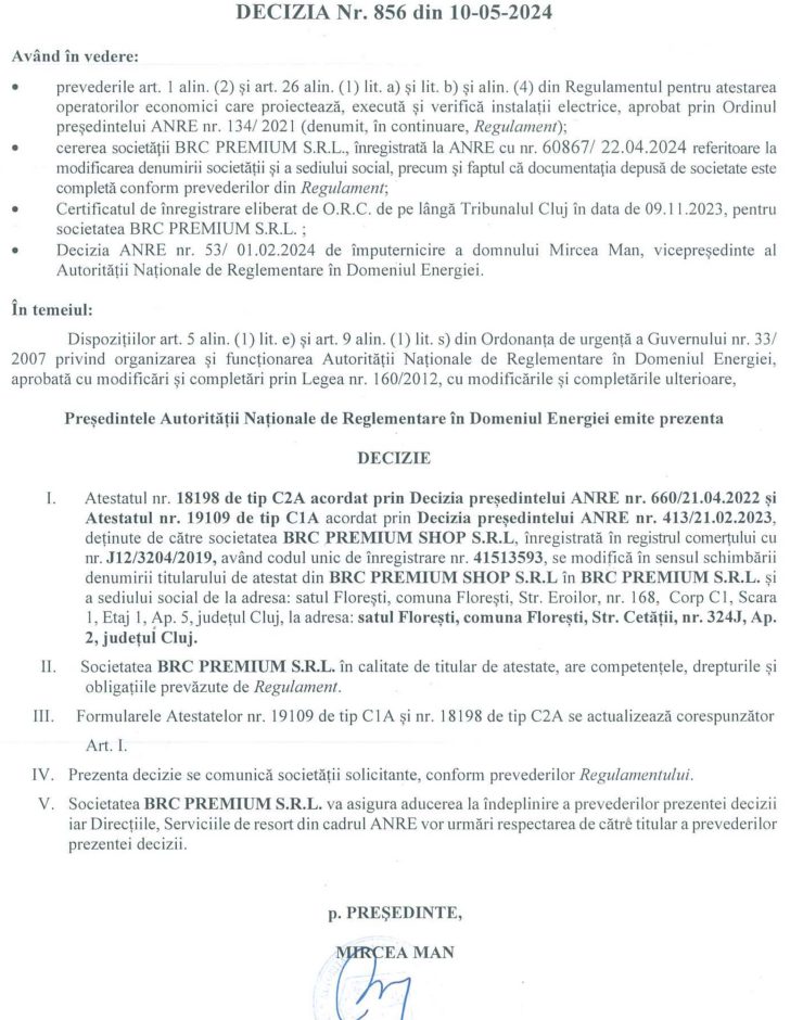 Despre noi 24 Decizia Nr. 856 din 10-05-2024