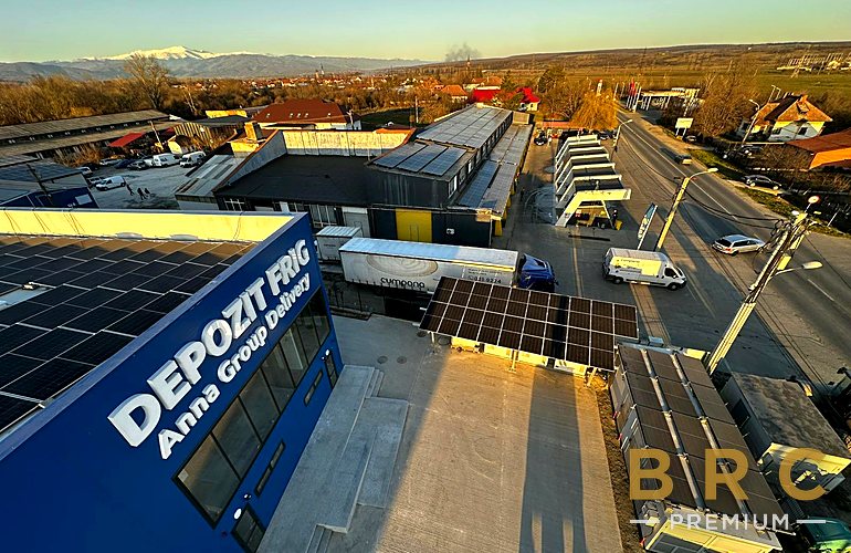 Centrală fotovoltaică 500 kW pe depozitul frigorific Anna Group Delivery