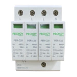 Descărcător de supratensiune AC Projoy PER-C20 440V, Tip 1+2, 440 V AC, 2P sau 1P+NPE