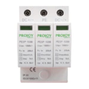 Descărcător de supratensiune DC Projoy PESP-1000, Tip 2, 1000 V DC, 3P