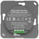 Shelly 2-Output Power Base for Wall Display