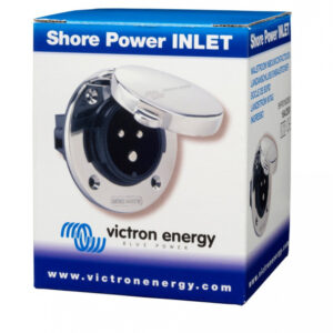 Power Inlet stainless steel with cover 32A/250Vac (2p/3w)