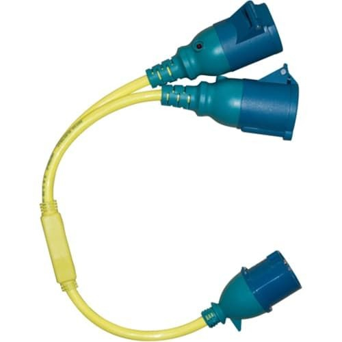 Splitter Cord 16A/250V-CEE plug/2xCEE Coupling 1 Splitter Cord 16A/250V-CEE plug/2xCEE Coupling